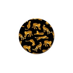 Seamless-exotic-pattern-with-tigers Golf Ball Marker