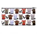 Seamless Pattern With Cute Little Kittens Various Color Pencil Case Back