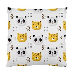 Seamless Pattern Cute Animals Standard Cushion Case (two Sides) by Jancukart