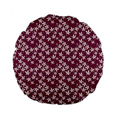 Small Flowers Pattern Standard 15  Premium Flano Round Cushions