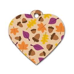 Seamless Verson Of Fal Pattern Dog Tag Heart (one Side)