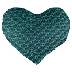 Bubble Wrap Large 19  Premium Flano Heart Shape Cushions by artworkshop