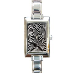 Pattern Rectangle Italian Charm Watch