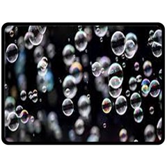 Bubble Double Sided Fleece Blanket (large)  by artworkshop