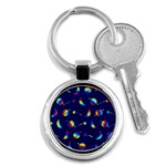 Space-pattern Colourful Key Chain (Round) Front