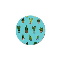 Succulents Teal Back Golf Ball Marker (4 Pack) by Jancukart