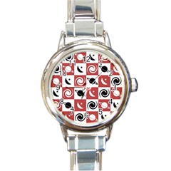 Space Pattern Colour Round Italian Charm Watch