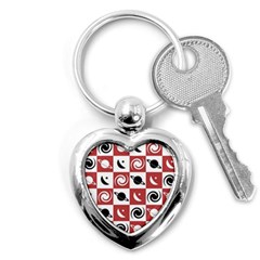 Space Pattern Colour Key Chain (heart)