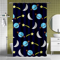 Space-pattern-colour Shower Curtain 48  X 72  (small) 