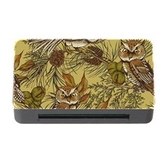 Forest-vintage-seamless-background-with-owls Memory Card Reader With Cf