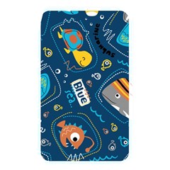 Seamless-pattern-vector-submarine-with-sea-animals-cartoon Memory Card Reader (rectangular) by Jancukart