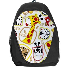 Vector-seamless-pattern-nice-animals-cartoon Backpack Bag