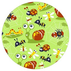 Little-animals-cartoon Round Trivet