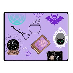 Pastel Goth Witch Purple Double Sided Fleece Blanket (small) 