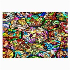 Character Disney Stained Large Glasses Cloth (2 Sides) by artworkshop