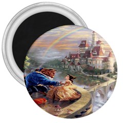 Beauty And The Beast Castle 3  Magnets by artworkshop