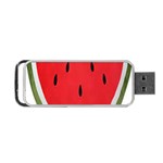 Watermelon Pillow Fluffy Portable USB Flash (Two Sides) Front