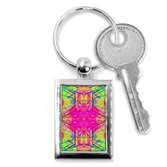 Kaleidoscopic Fun Key Chain (rectangle) by Thespacecampers