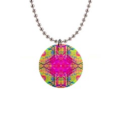 Kaleidoscopic Fun 1  Button Necklace