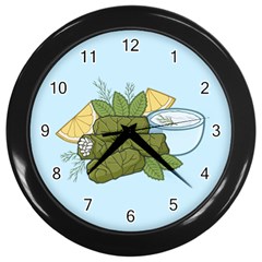 Dolmadakia Wall Clock (black) by sifis