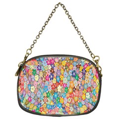 Floral Flowers Chain Purse (one Side) by artworkshop