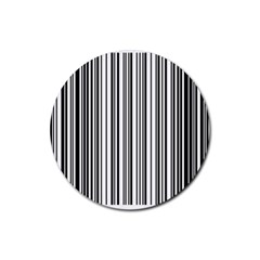 Barcode Pattern Rubber Round Coaster (4 Pack) by Sapixe