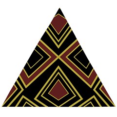 Abstract Pattern Geometric Backgrounds  Wooden Puzzle Triangle by Eskimos