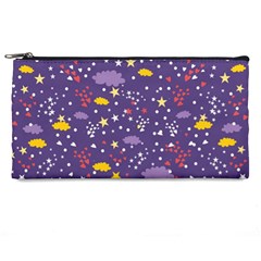 Pattern-cute-clouds-stars Pencil Case by Jancukart