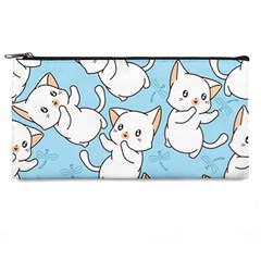 Seamless-little-cat-dragonfly-pattern Pencil Case