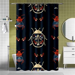 Floral-bugs-seamless-pattern Shower Curtain 48  X 72  (small) 