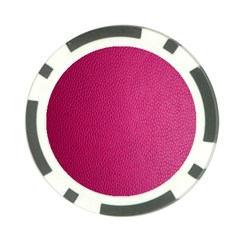 Pink Leather Leather Texture Skin Texture Poker Chip Card Guard by artworkshop