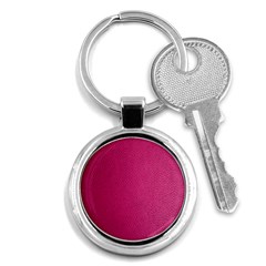 Pink Leather Leather Texture Skin Texture Key Chain (round) by artworkshop