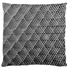 Grid Wire Mesh Stainless Rods Metal Standard Flano Cushion Case (one Side)