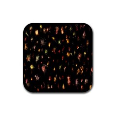 Fireworks- Rubber Square Coaster (4 Pack) by nate14shop