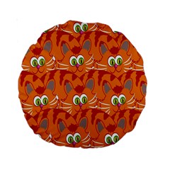 Animals Pet Cats Standard 15  Premium Round Cushions by artworkshop