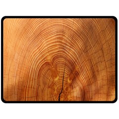 Annual Rings Tree Wood Double Sided Fleece Blanket (large)  by artworkshop