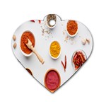 Masala Spices Food Dog Tag Heart (One Side) Front