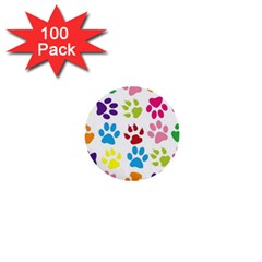 Paw Print 1  Mini Buttons (100 Pack)  by artworkshop