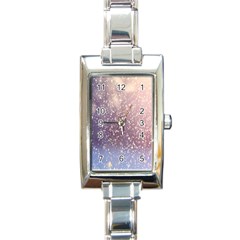 Snowfall Winter Rectangle Italian Charm Watch by artworkshop