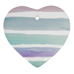 Watercolor Heart Ornament (two Sides) by artworkshop