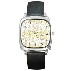 Star-of-david-001 Square Metal Watch