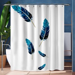 Feather Bird Shower Curtain 60  X 72  (medium)  by artworkshop