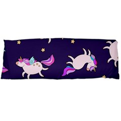 Fantasy-fat-unicorn-horse-pattern-fabric-design Body Pillow Case (dakimakura)