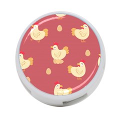 Cute-chicken-eggs-seamless-pattern 4-port Usb Hub (two Sides) by Jancukart