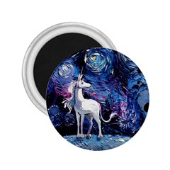 Unicorn Starry Night 2 25  Magnets by Jancukart