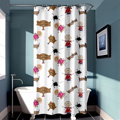 Children-wallpaper-background Shower Curtain 36  X 72  (stall) 