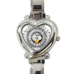 Owl-fluff-prance-animal-surprised Heart Italian Charm Watch