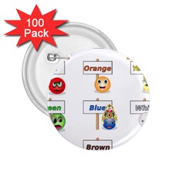 Graphic-smiley-color-diagram 2 25  Buttons (100 Pack) 