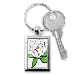 Lotus-flower-water-lily Key Chain (rectangle)