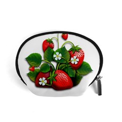 Strawberries-fruits-fruit-red Accessory Pouch (small)